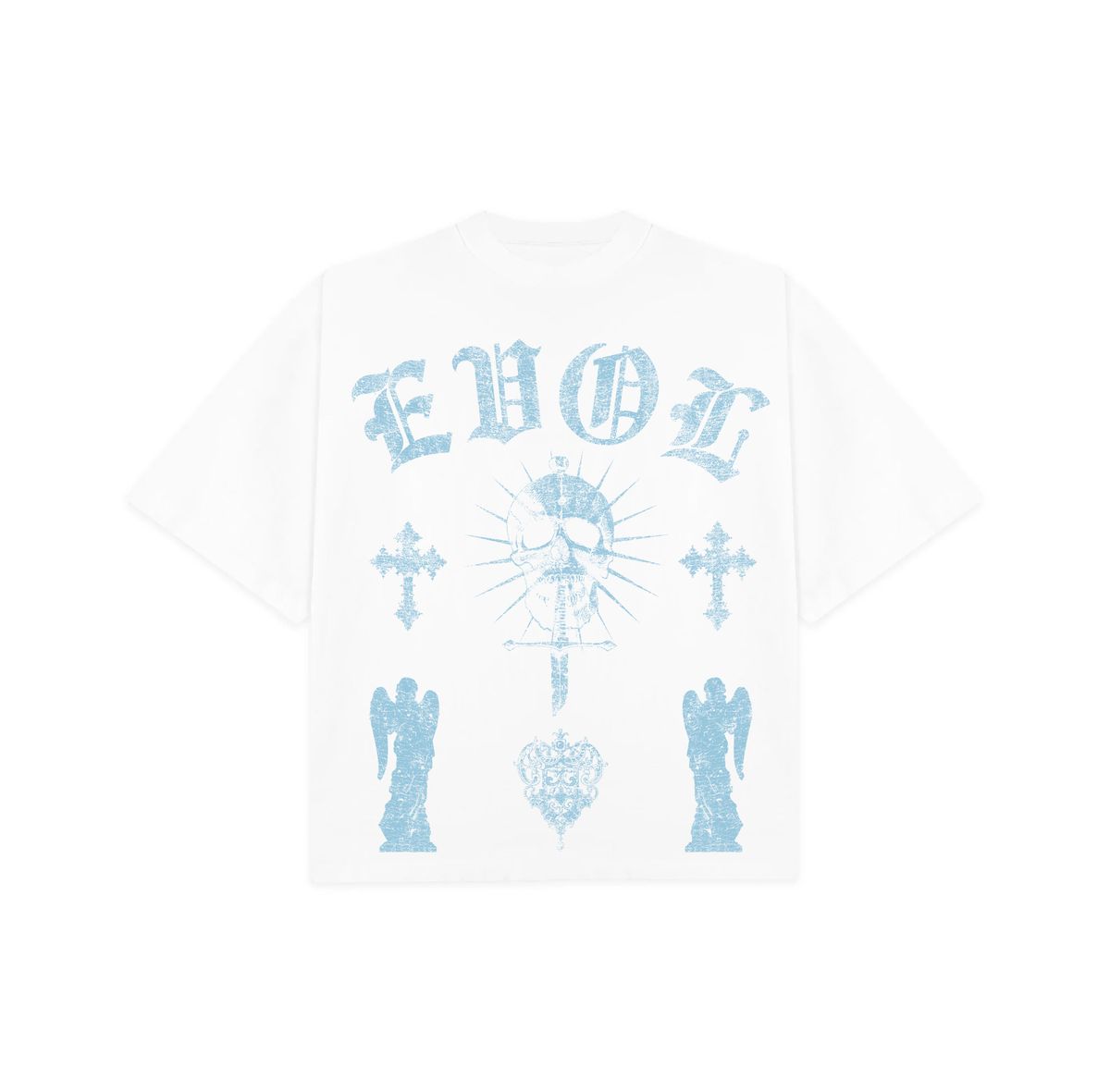 Evol Statue Tee - WHITE
