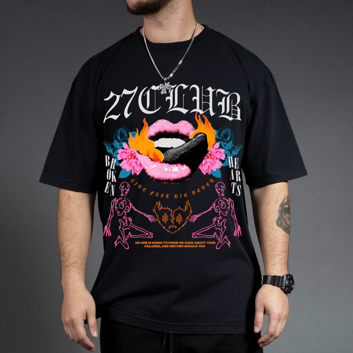 Lips On Fire  -Tee