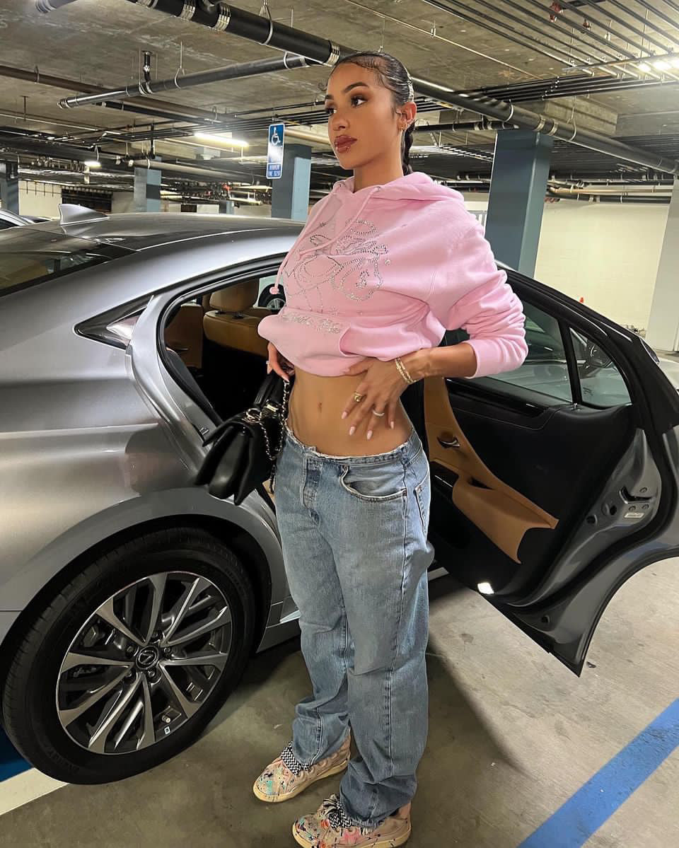 The World Is Mine Rhinestone Angel Hoodie - HW