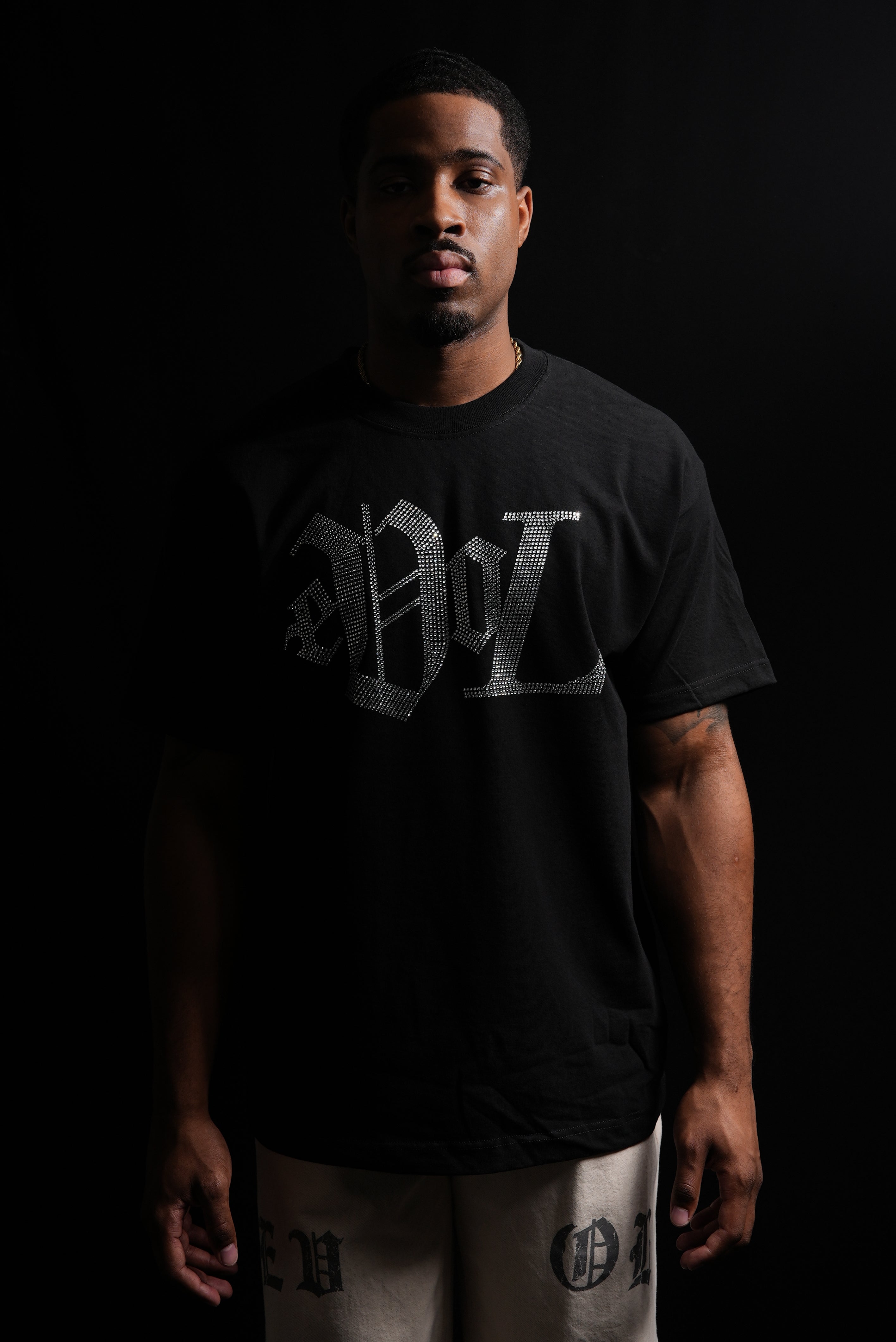 Rhinestone Logo Tee - OB