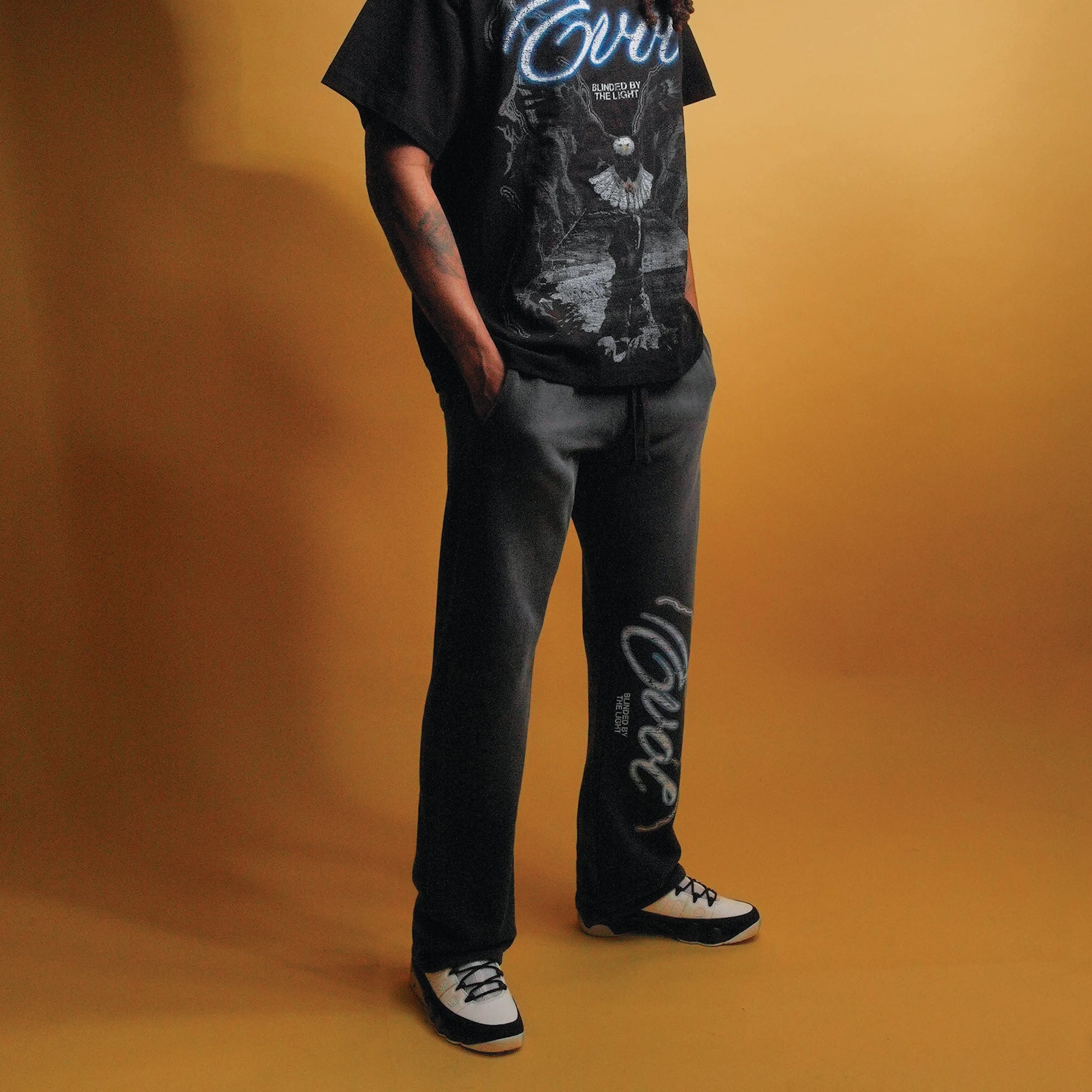 Evol Blinded Straight Leg Sweat Pants