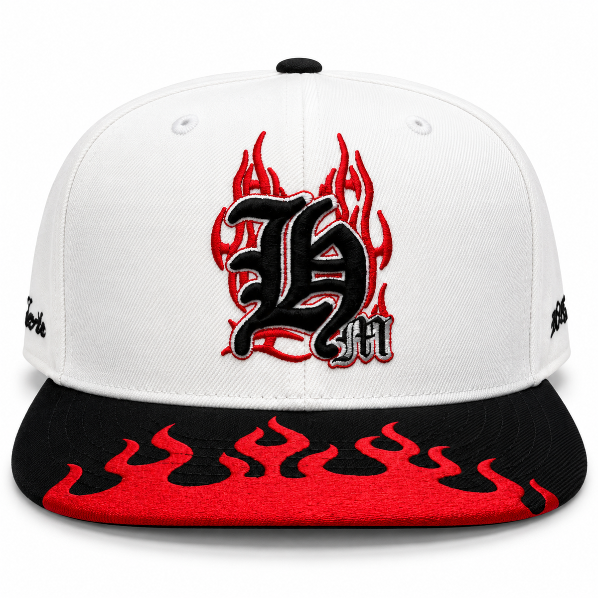 Flames Gothic HM - Snapback - White/Red