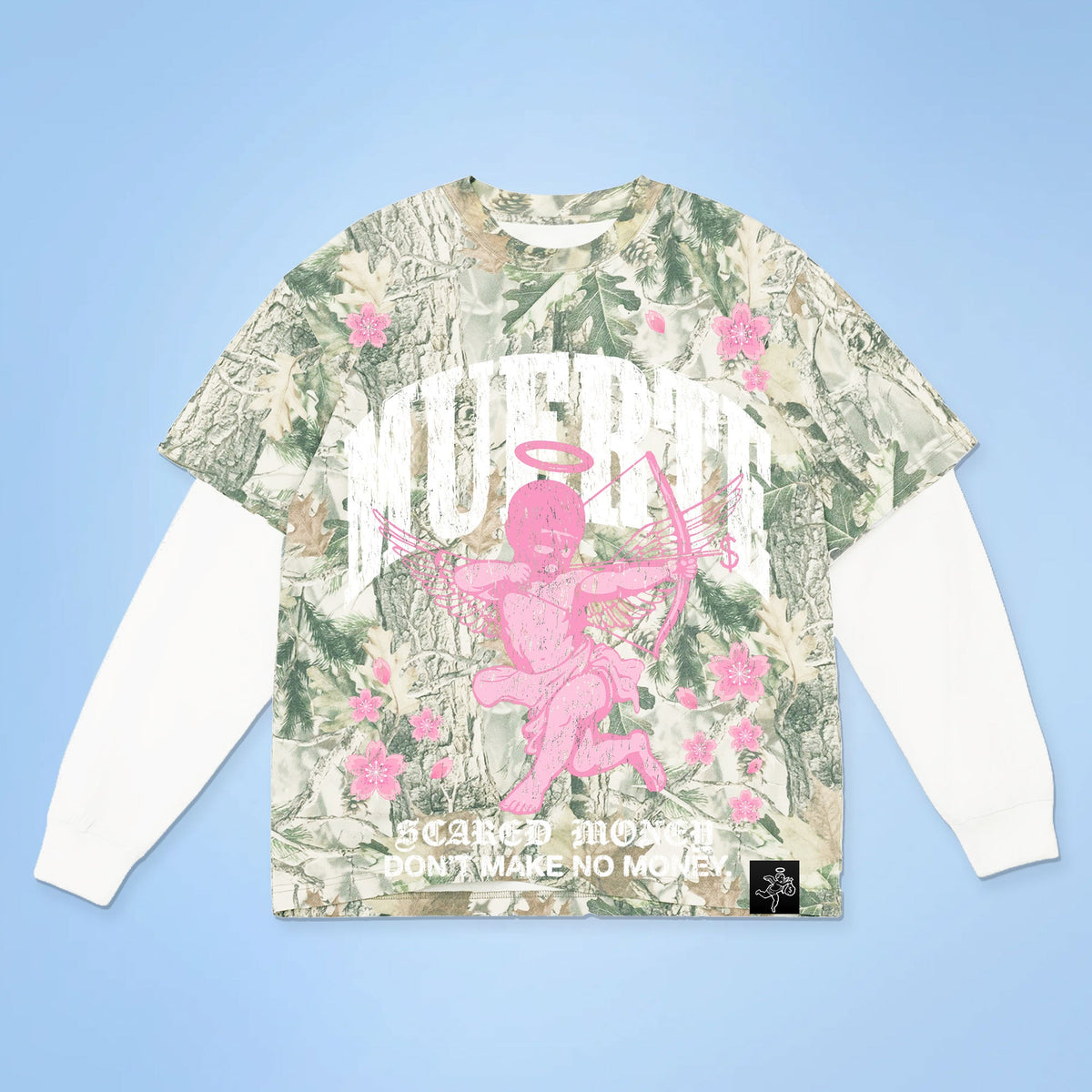 Angel Blossom Camo 2fer Tee