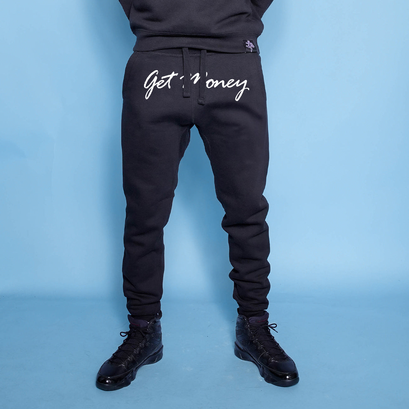 Get Money Front Logo Script Joggers