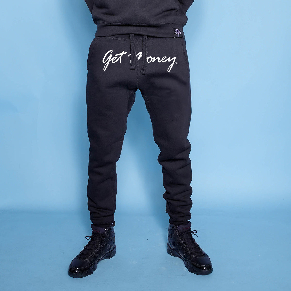 Get Money Front Logo Script Joggers