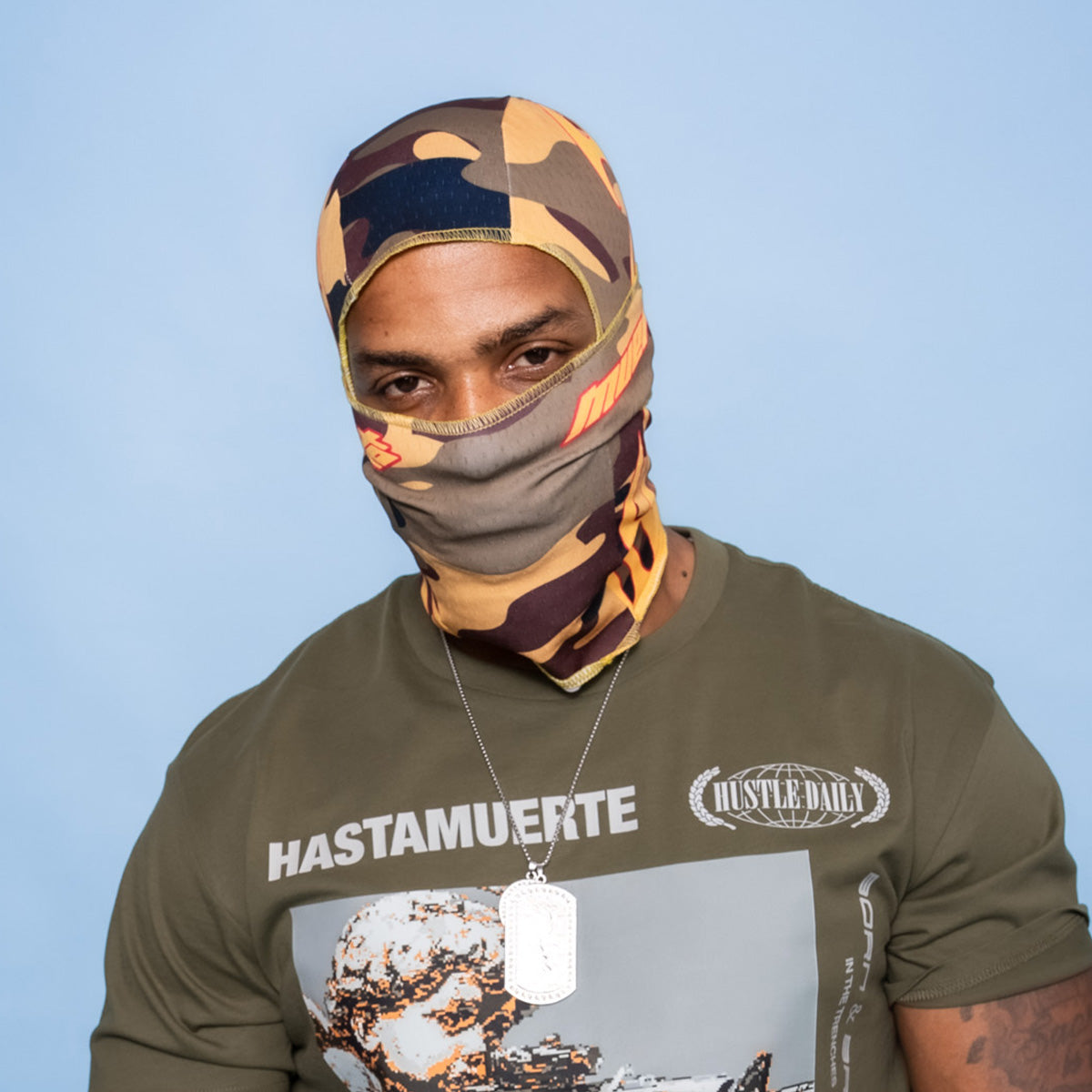 HM FLAME CAMO BALACLAVA