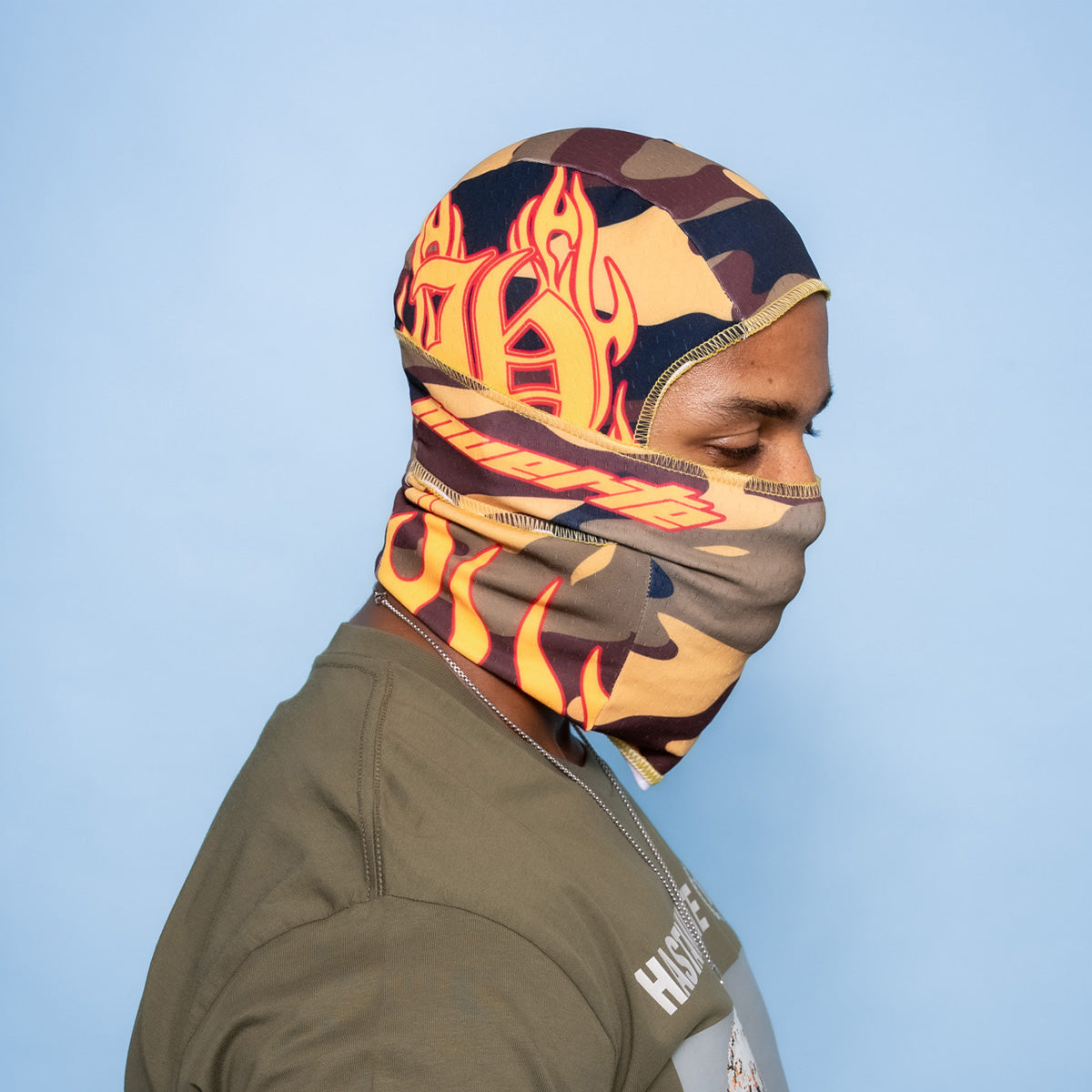 HM FLAME CAMO BALACLAVA