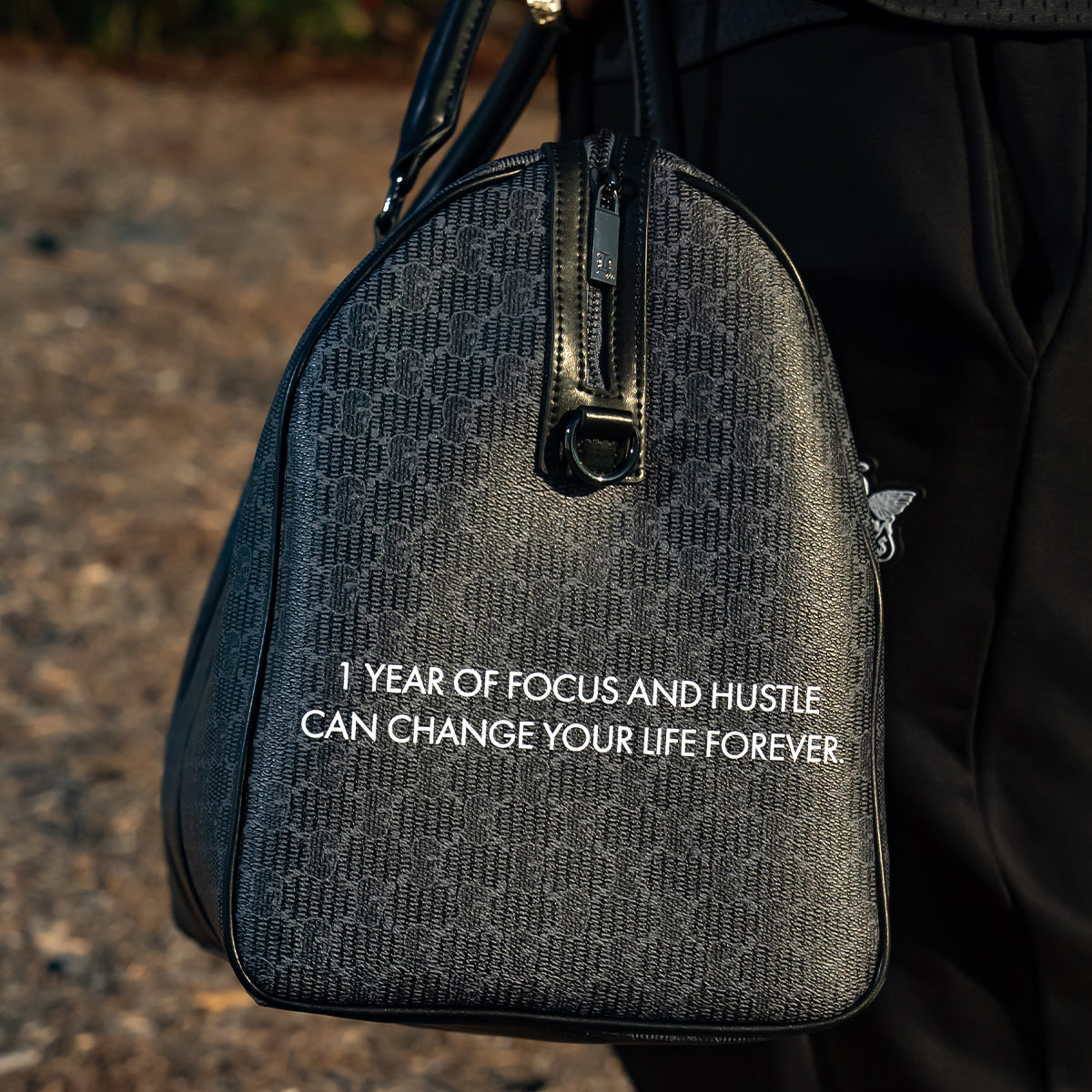 HM MM Pattern Duffle Bag