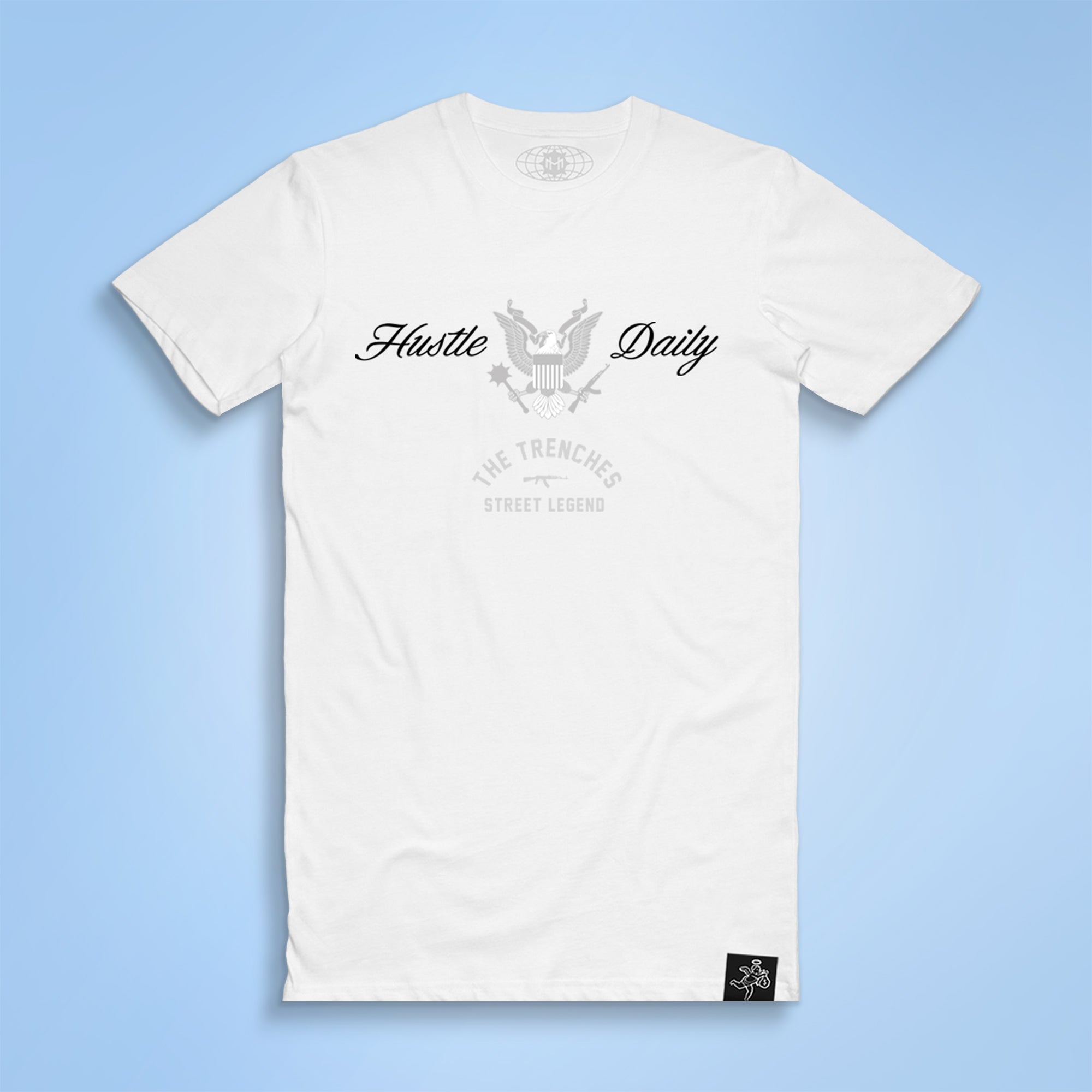Hustle Daily Eagle Seal White