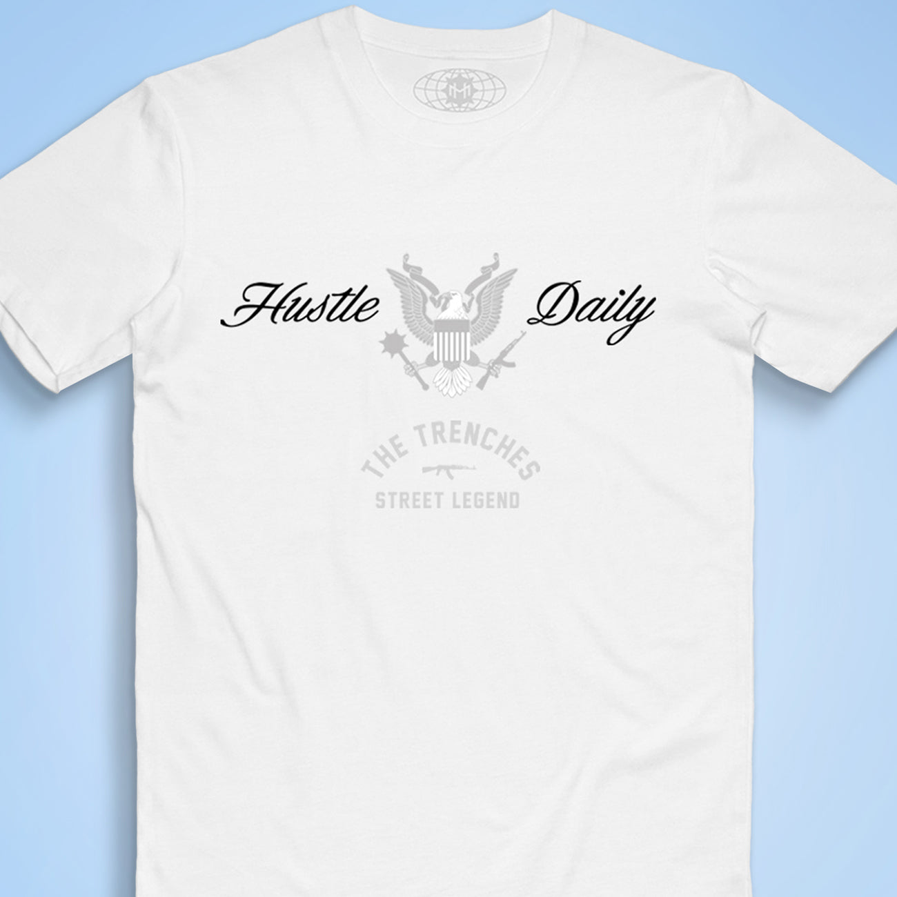 Hustle Daily Eagle Seal White
