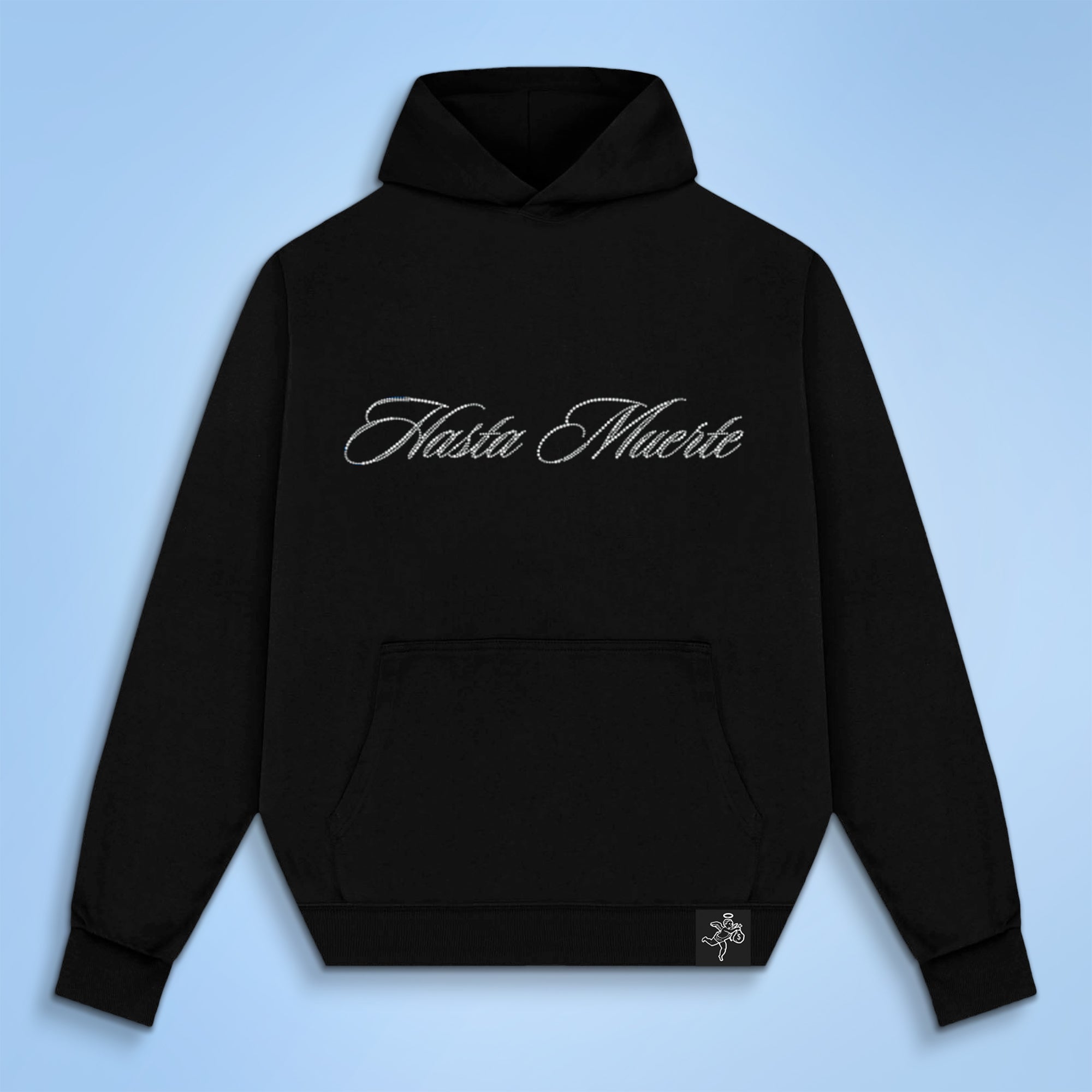 Jesus Rhinestone HW Hoodie - RP F/B