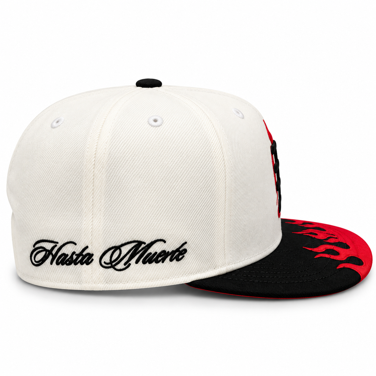 Flames Gothic HM - Snapback - White/Red