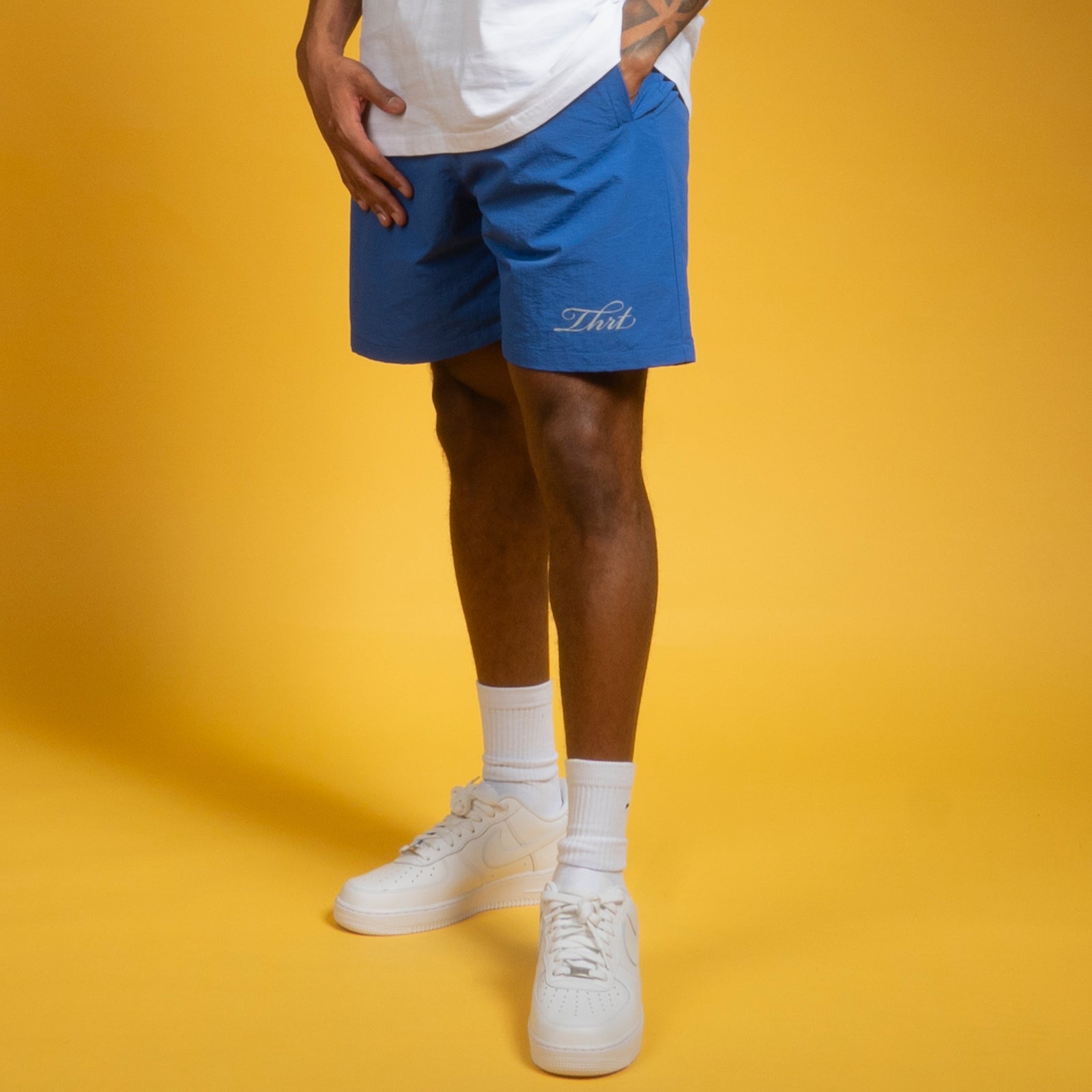 THRT Trunks - Royal w/ Phoenix Tee