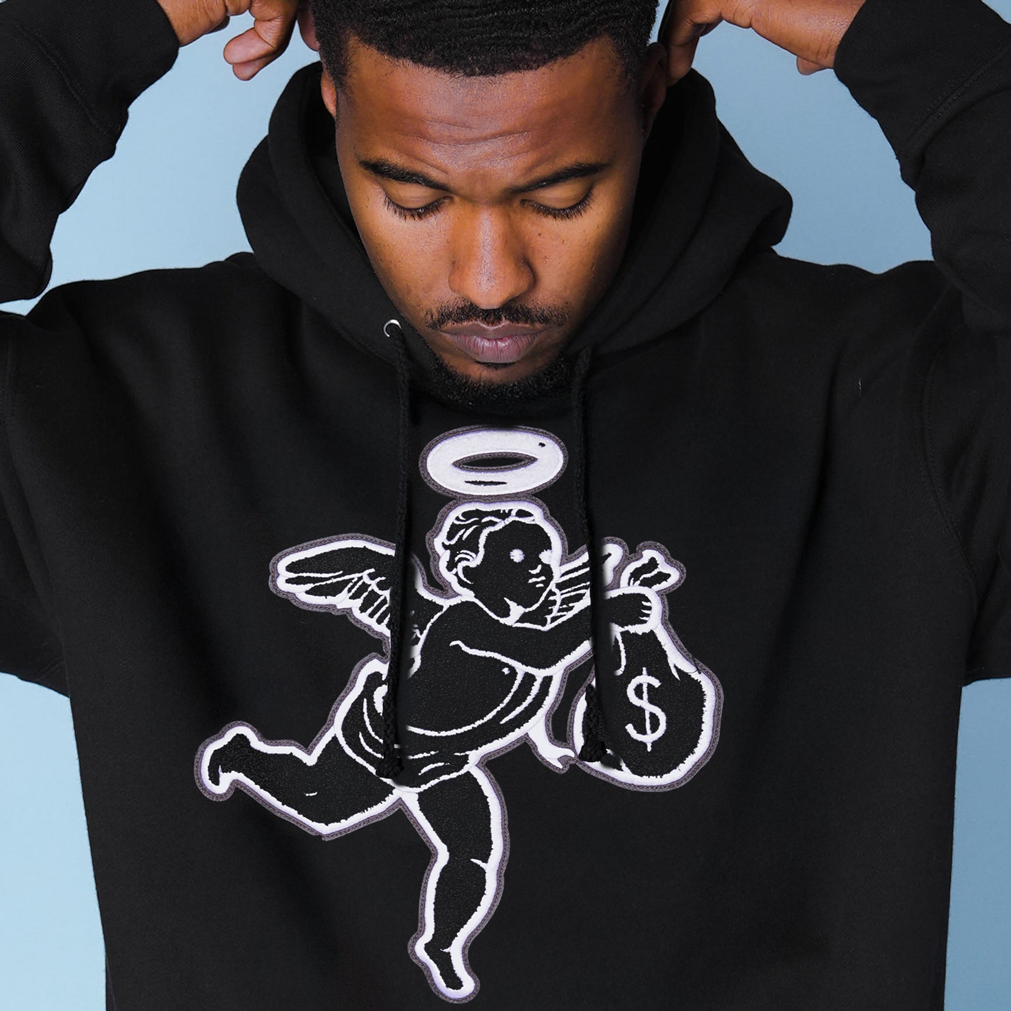 Classic Angel Chenille Patch Hoodie - HW