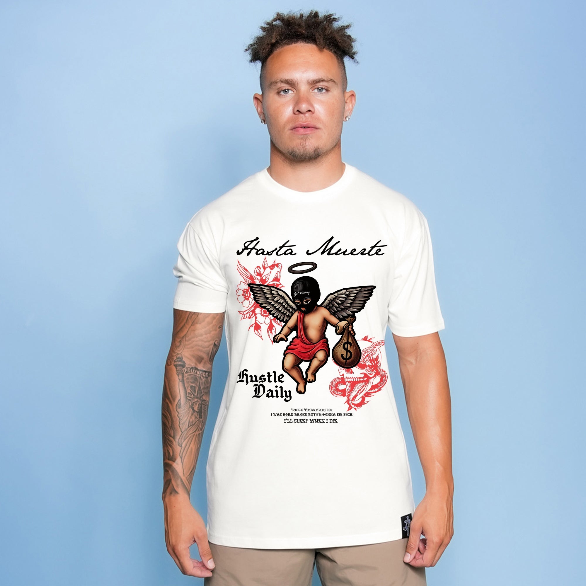 Red Shaded MM Tattoo