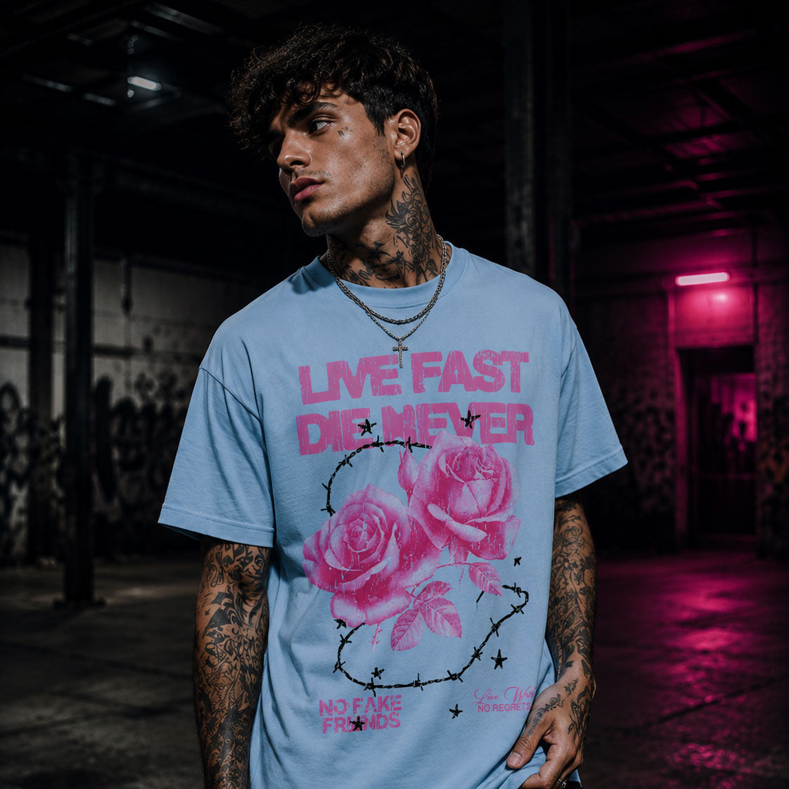 LF Rose Barb Tee
