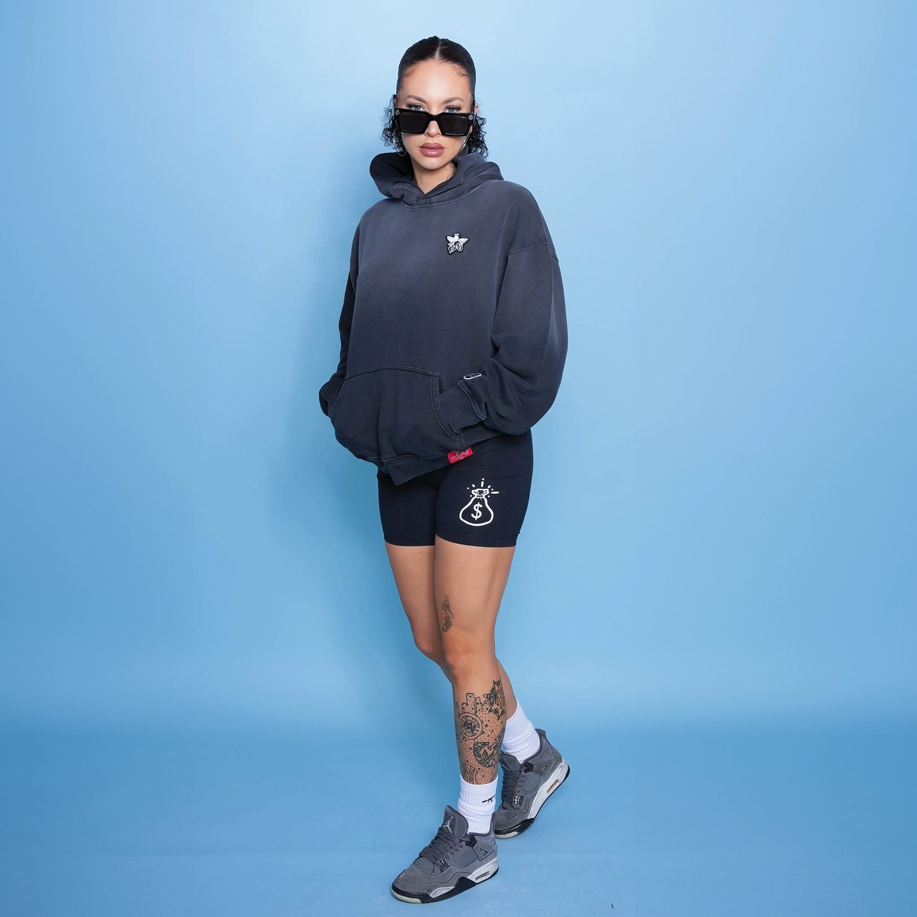 BLACK POTASSIUM HOODIE PVC MM ANGEL - Womens