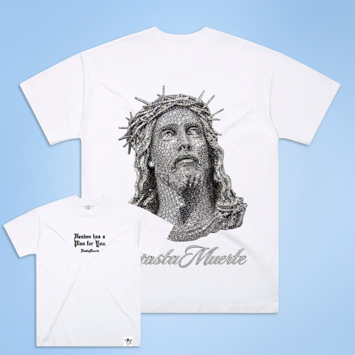 HM Jesus Pendant F/B - WHITE TEE