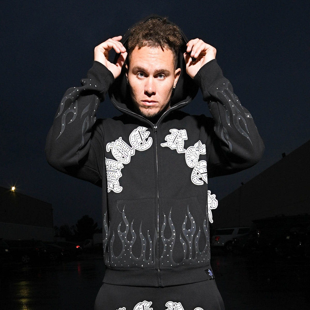 HM Flame Stone Zip Hoodie