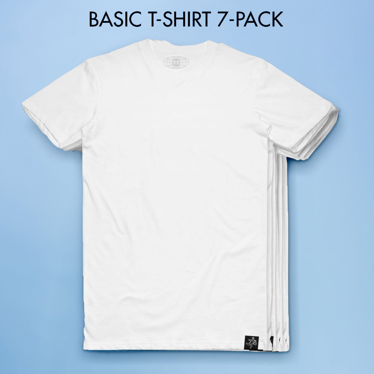 7-Pack - White Tee - Basic