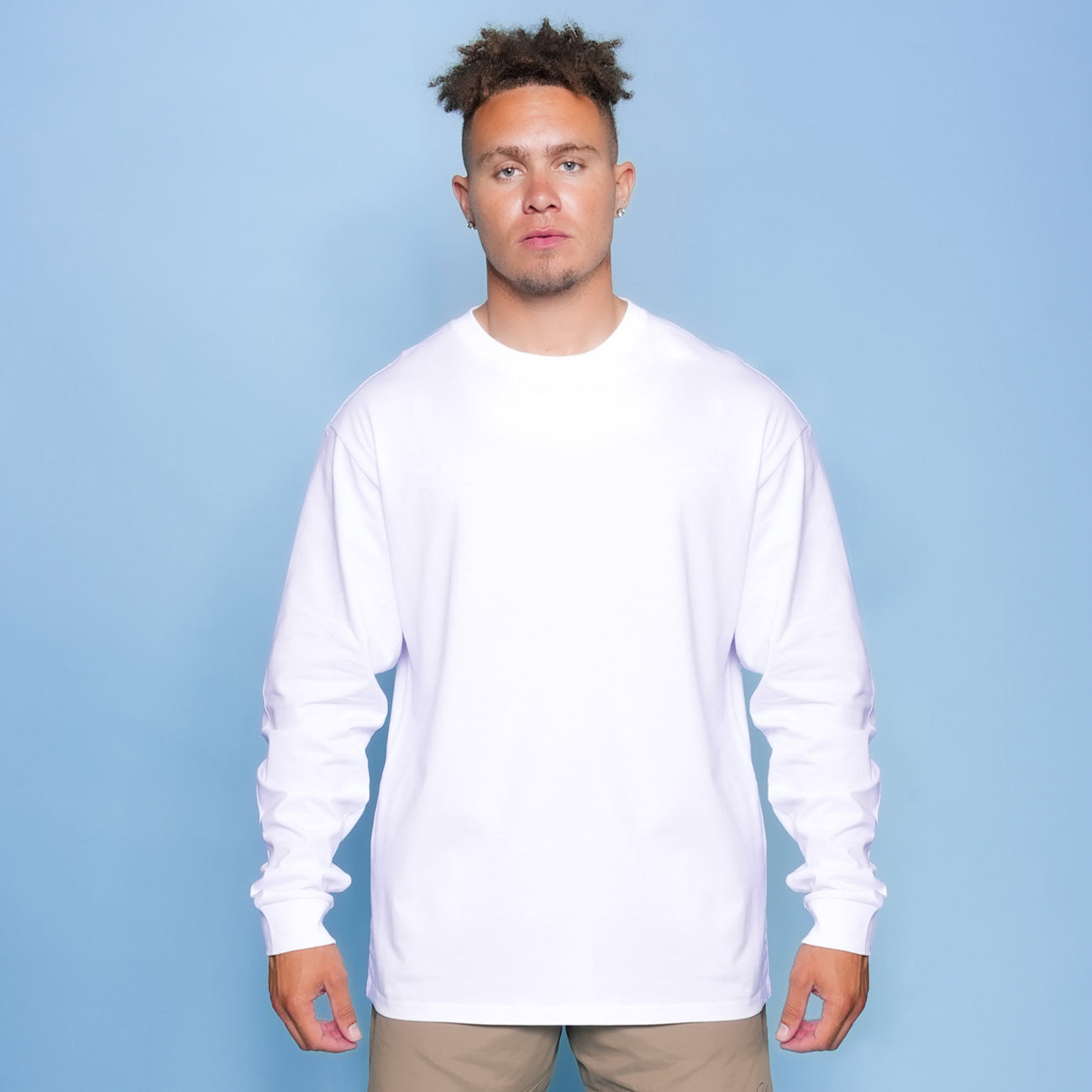 White Long Sleeve Tee - Basic
