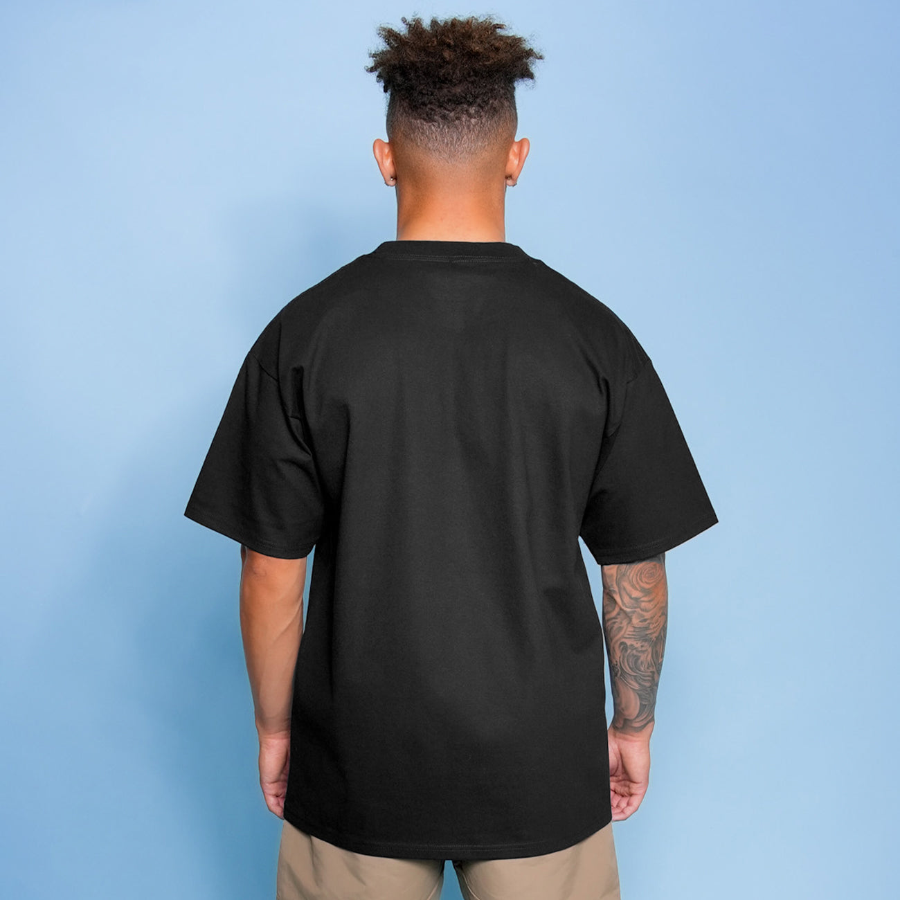 Purple Label Boxy Black Tee