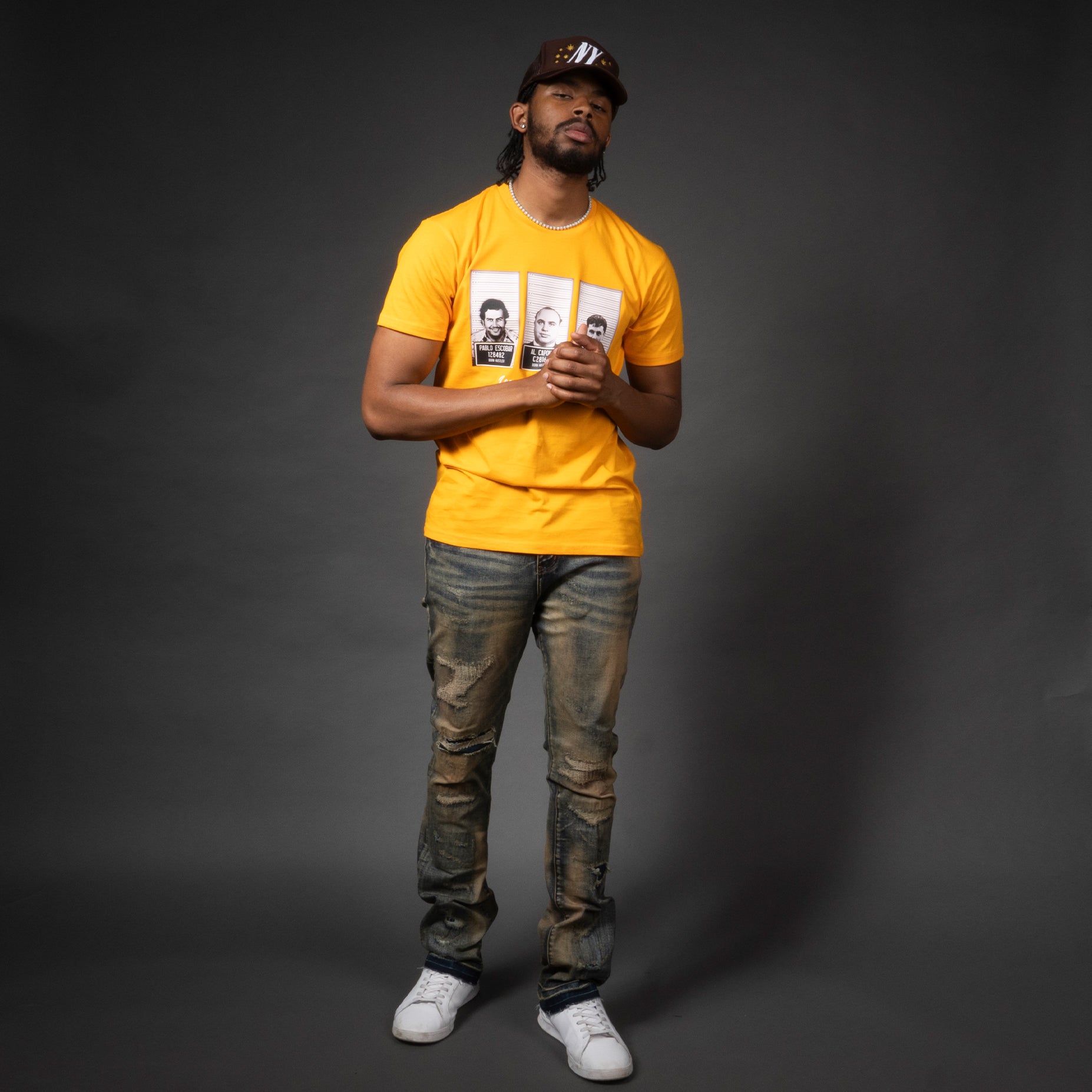 NY Stars Trucker Hat - Brown