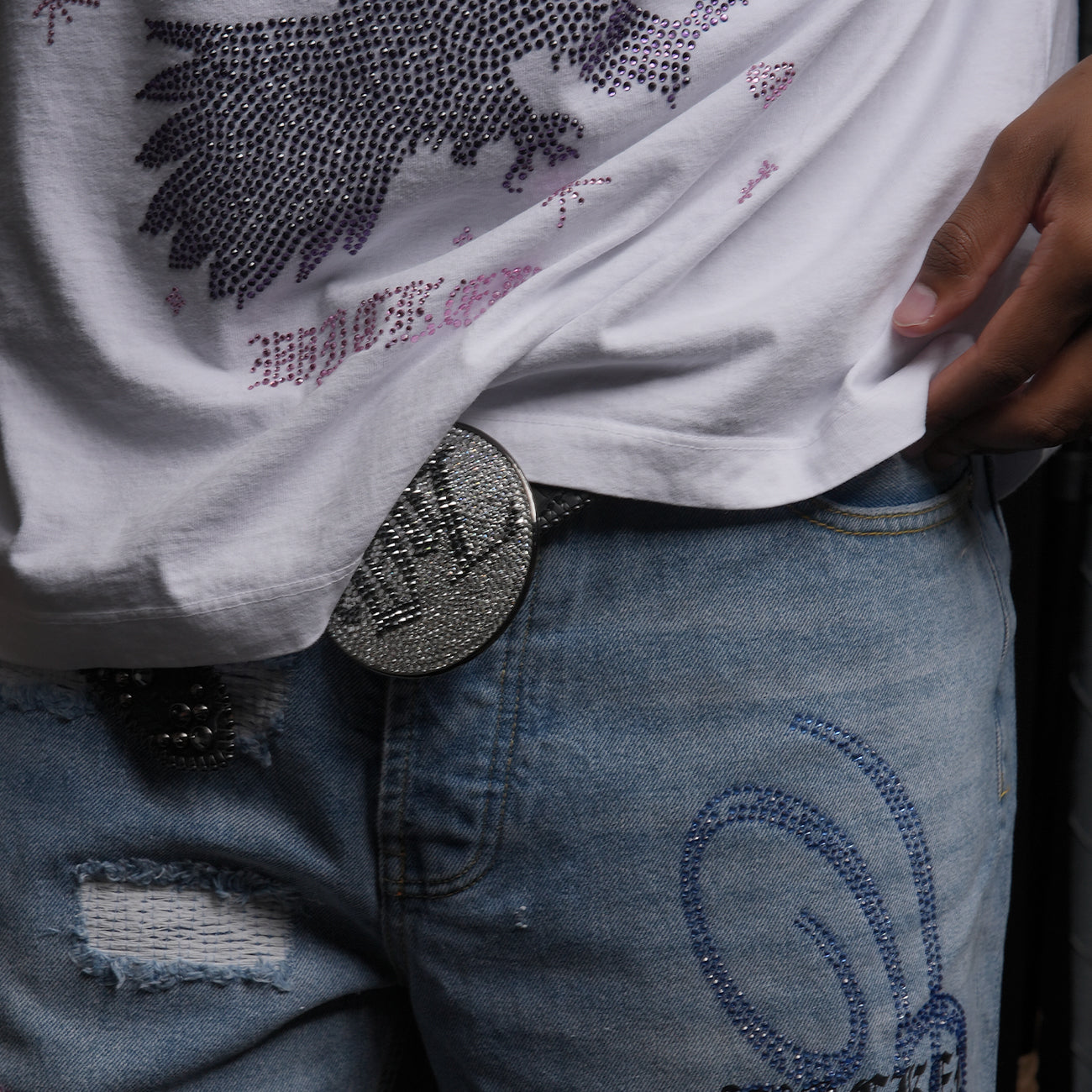 Evol Hearts Denim shorts