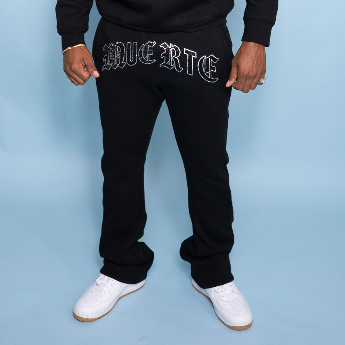 OE Muerte Bones Rhinestone F/S Bottoms