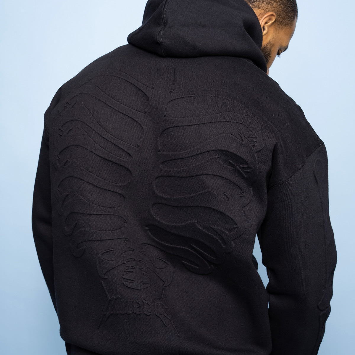 OE Muerte Bones Rhinestone F/B Hoodie