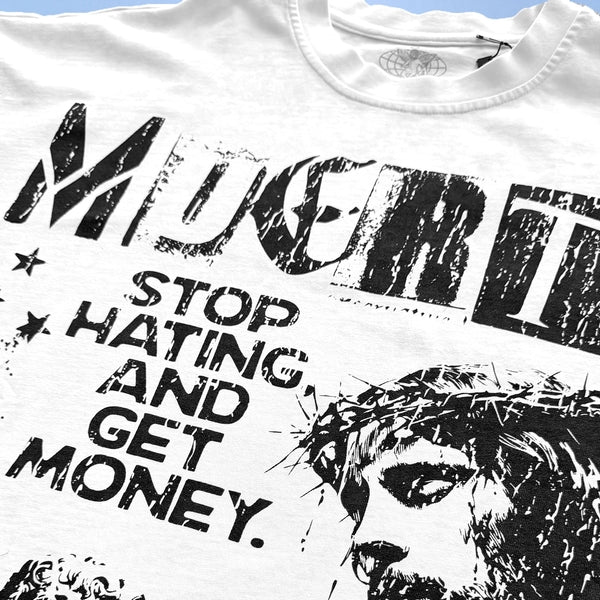 Stop Hating - Cream Tee