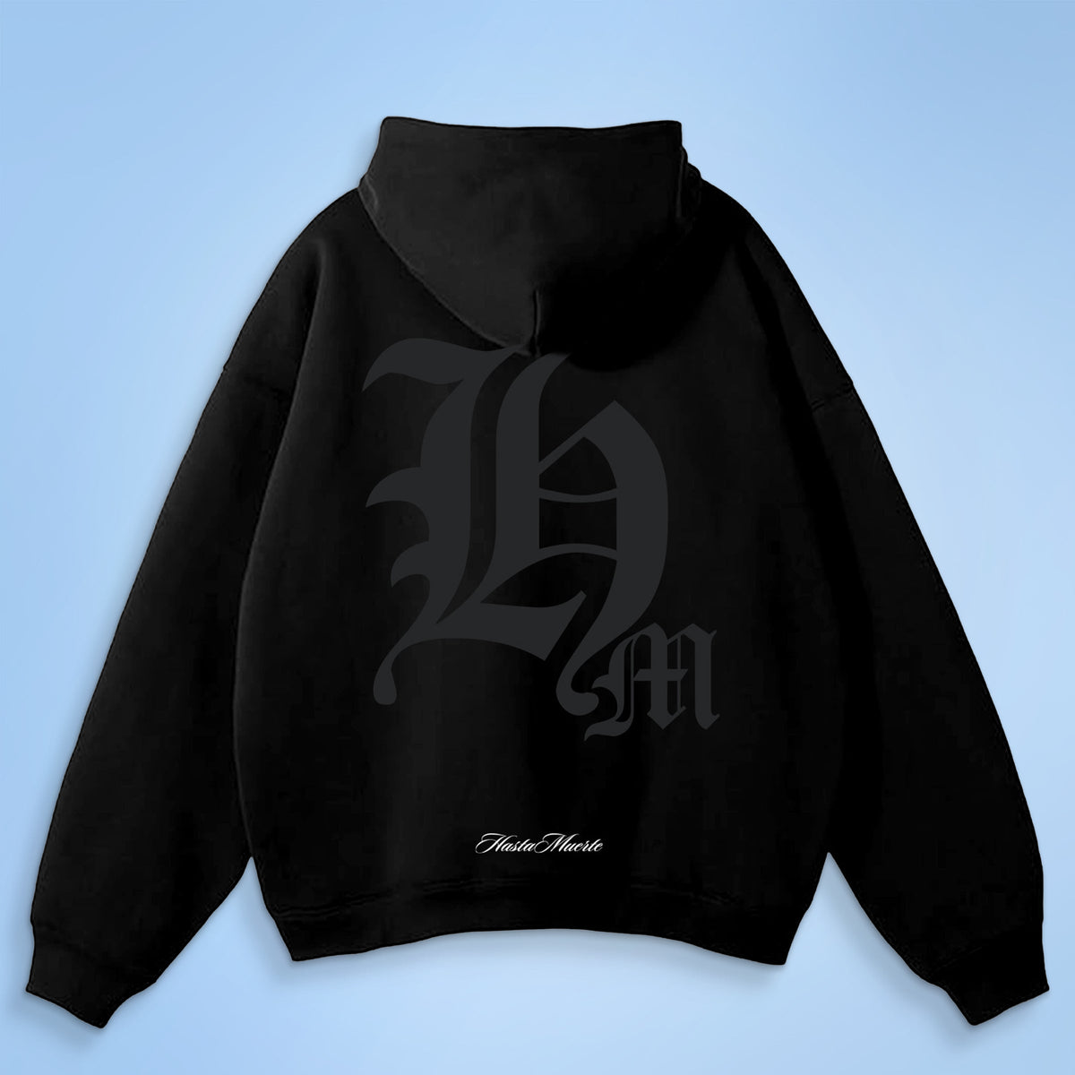 HM BLK - BLK F/B ZIP Hoodie (LW)