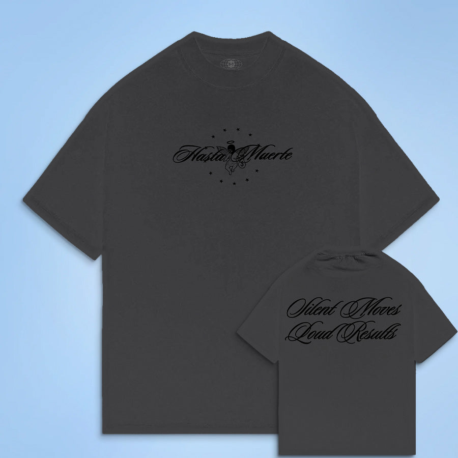 Silent Moves Script - Vintage Black Tee