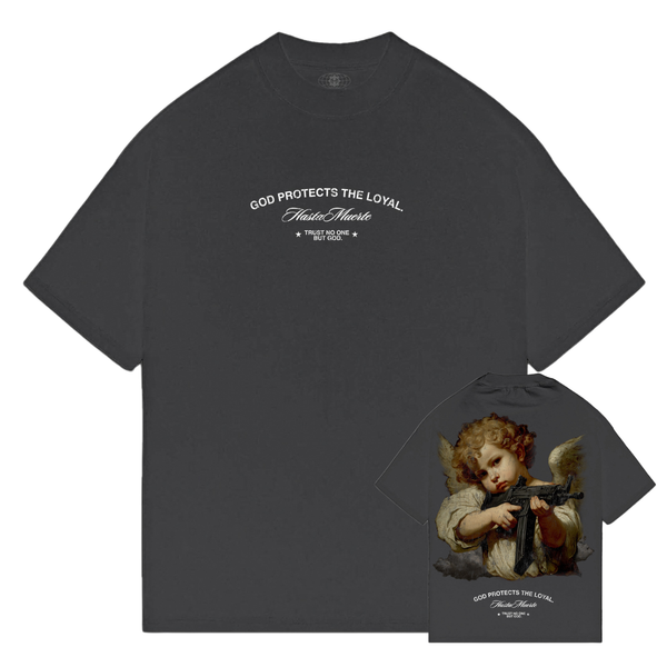 Angel Shooter - Vintage Black Tee