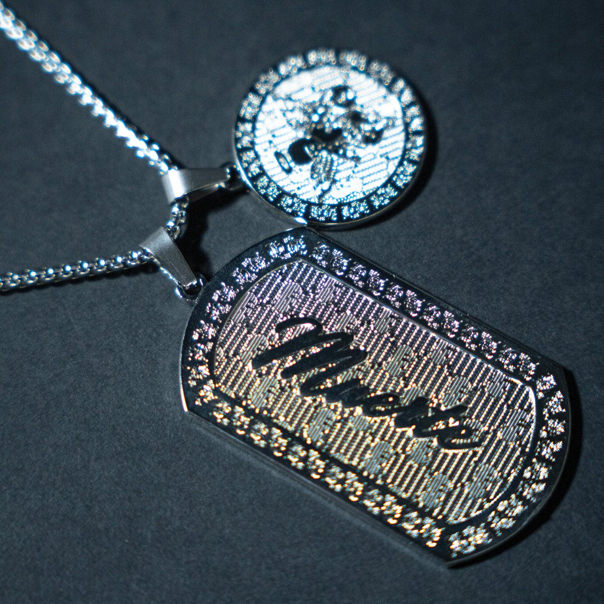 MM Angel Muerte Dog Tag & Coin Medallion
