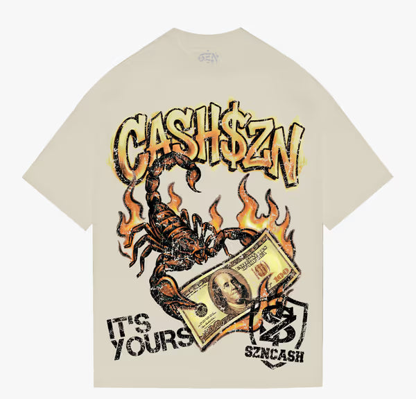 SZN - Cash Burn Ritual - Cream Tee