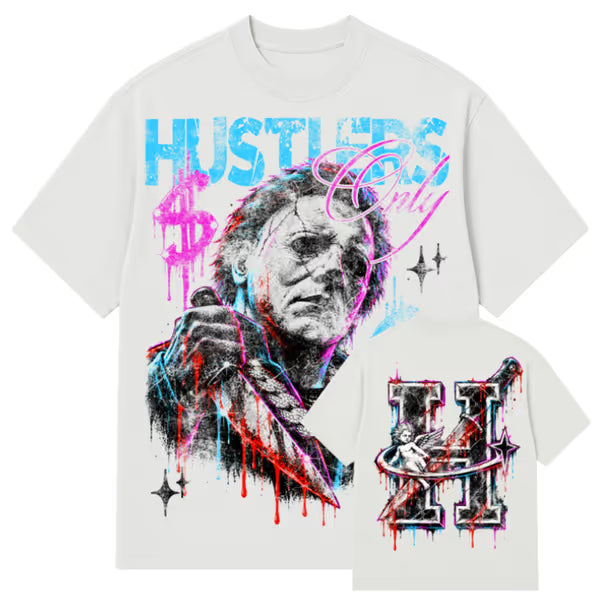 Hustlers Only - Dark Hustlers - Stone Garment Tee