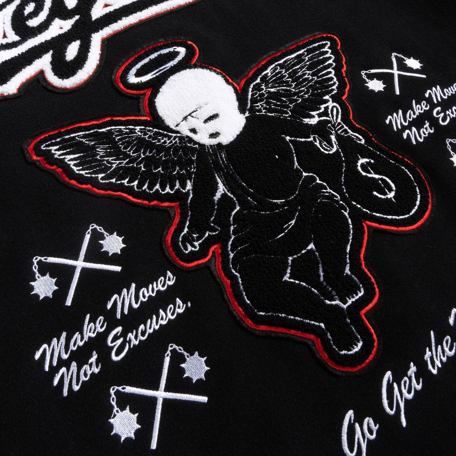 Ski Mask Angel Letterman Jacket