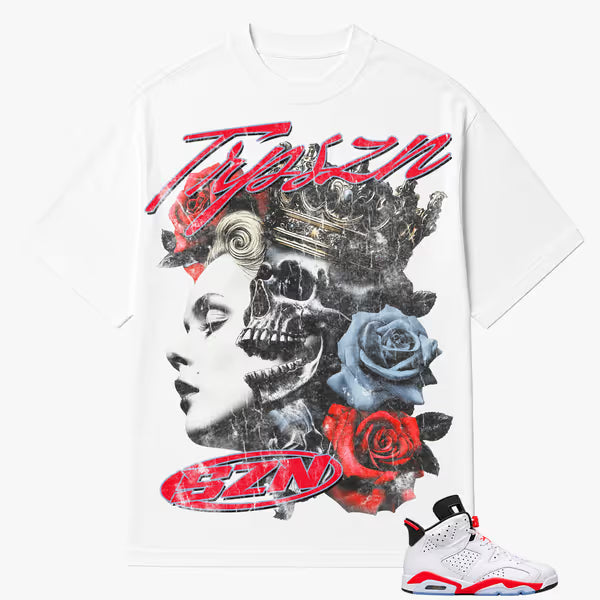 SZN - Dead Roses - White Tee