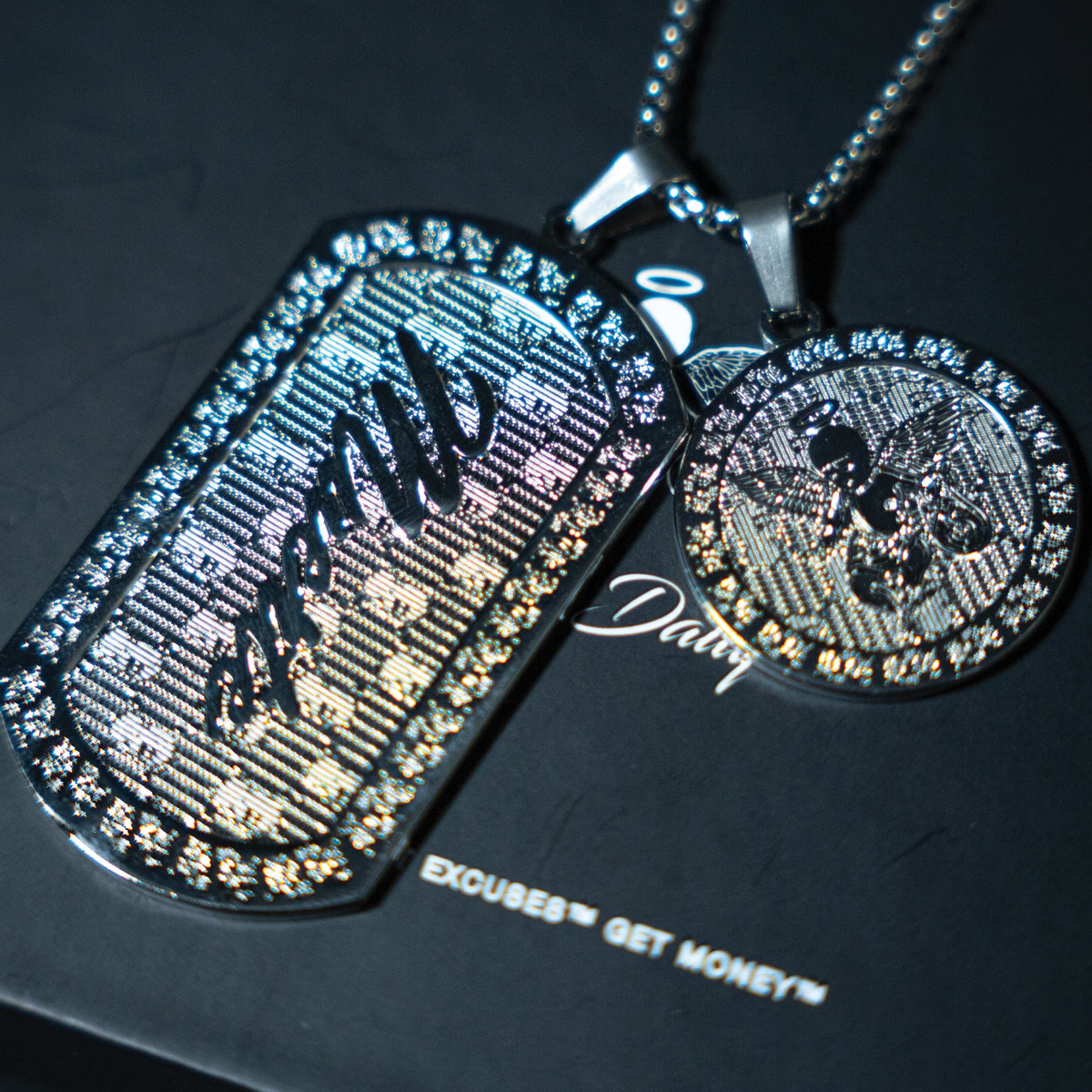 MM Angel Muerte Dog Tag & Coin Medallion