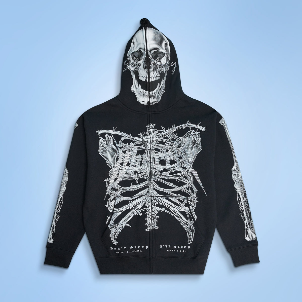 T2 Skull Zip Hoodie