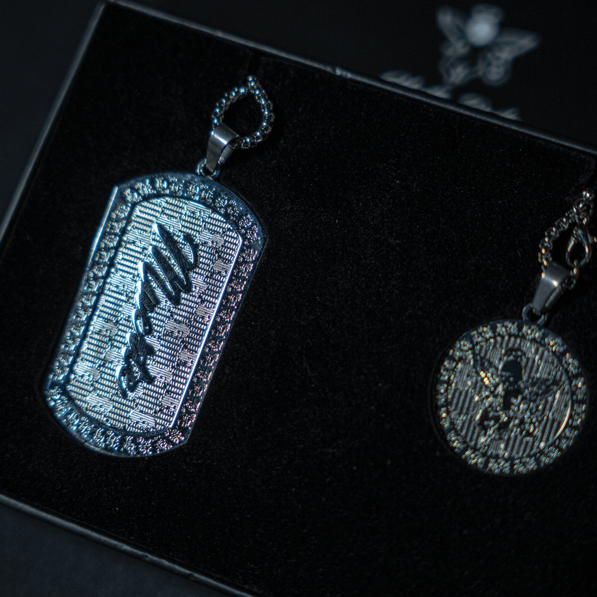 MM Angel Muerte Dog Tag & Coin Medallion