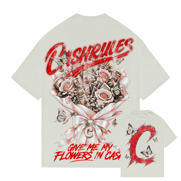Cash Rules - Love Language - Stone Garment Wash Tee