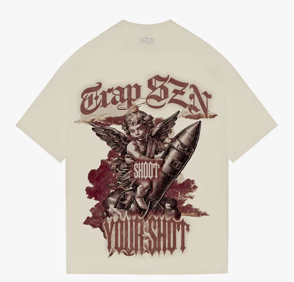 SZN - Made From Damage - Cream Tee