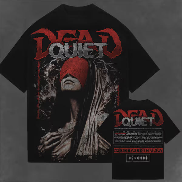 Dead Quiet - Represents - Jet Black Tee