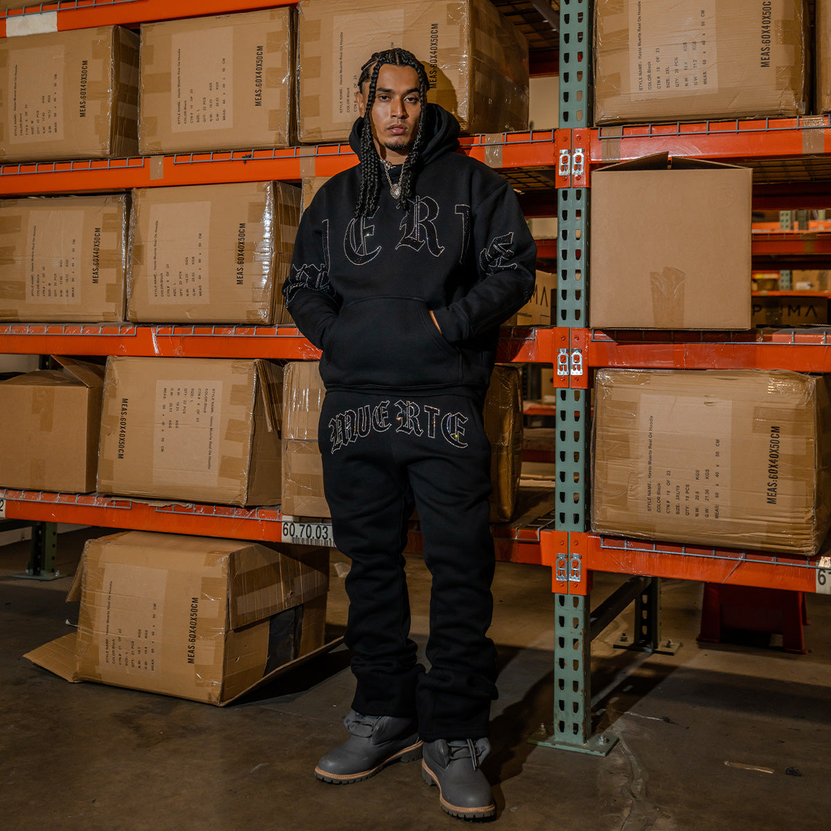 OE Muerte Bones Rhinestone F/S Bottoms