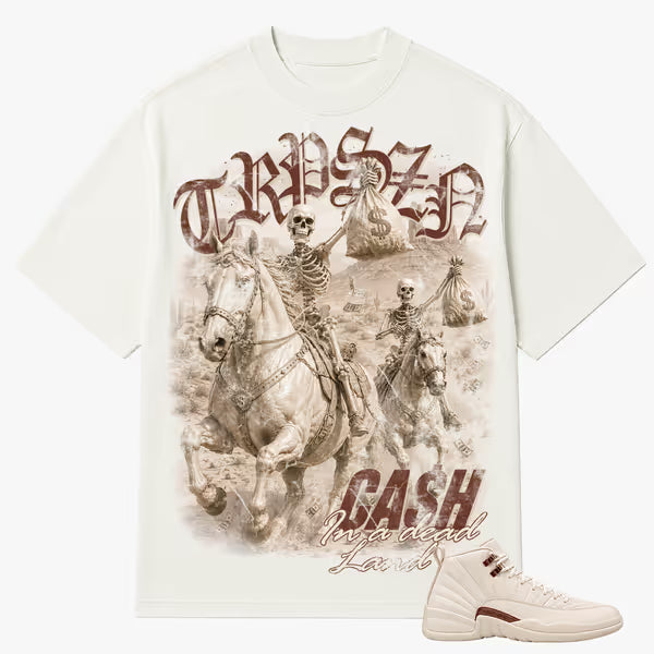 SZN - Ride For Riches - Vintage White Tee