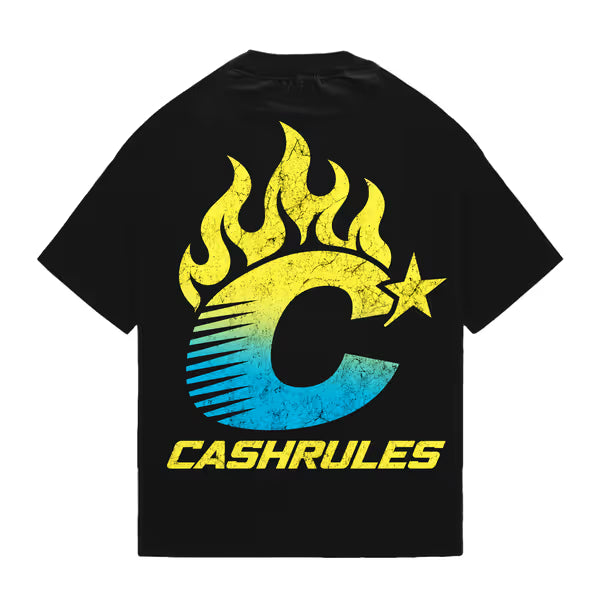 Cash Rules - Road To Riches - Jet Black Tee