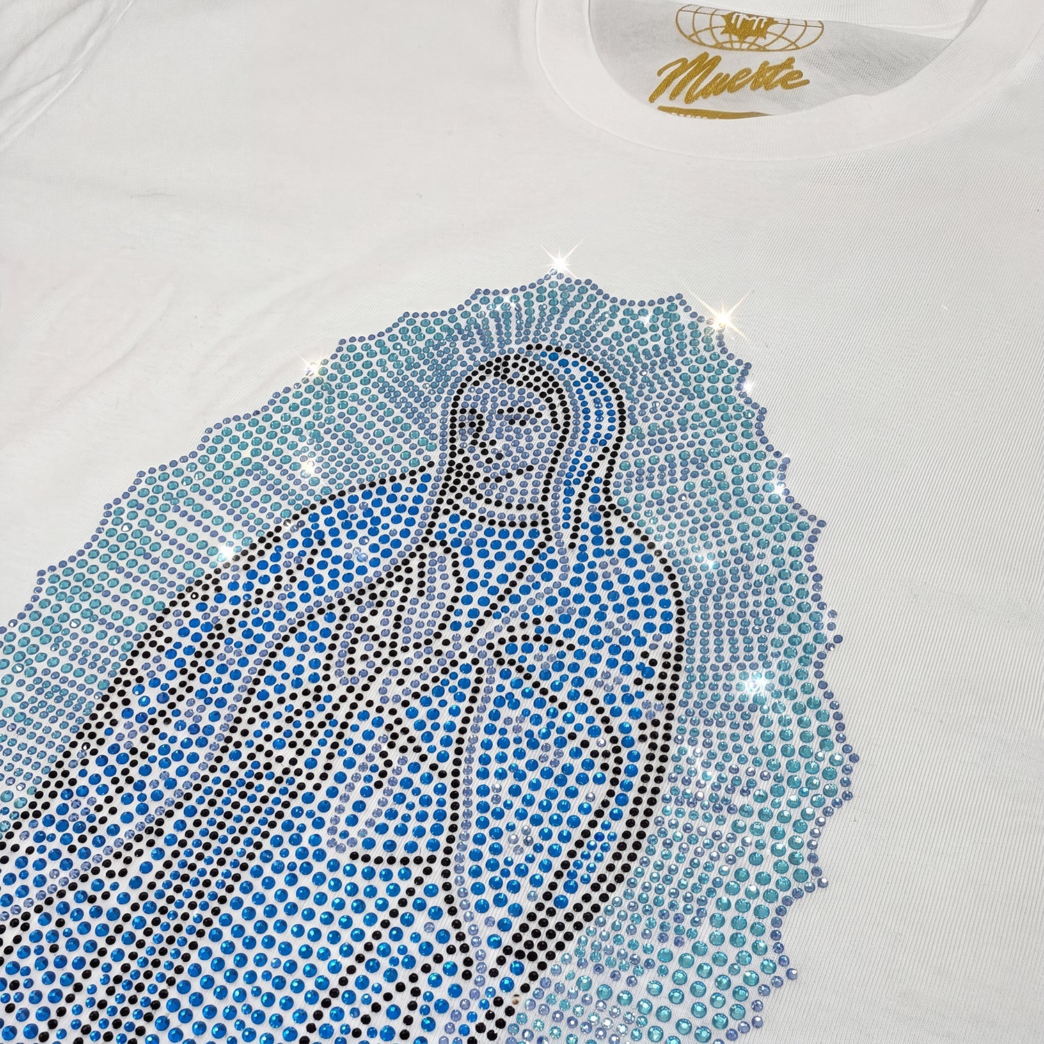La Reina VM Blue Rhinestone Tee