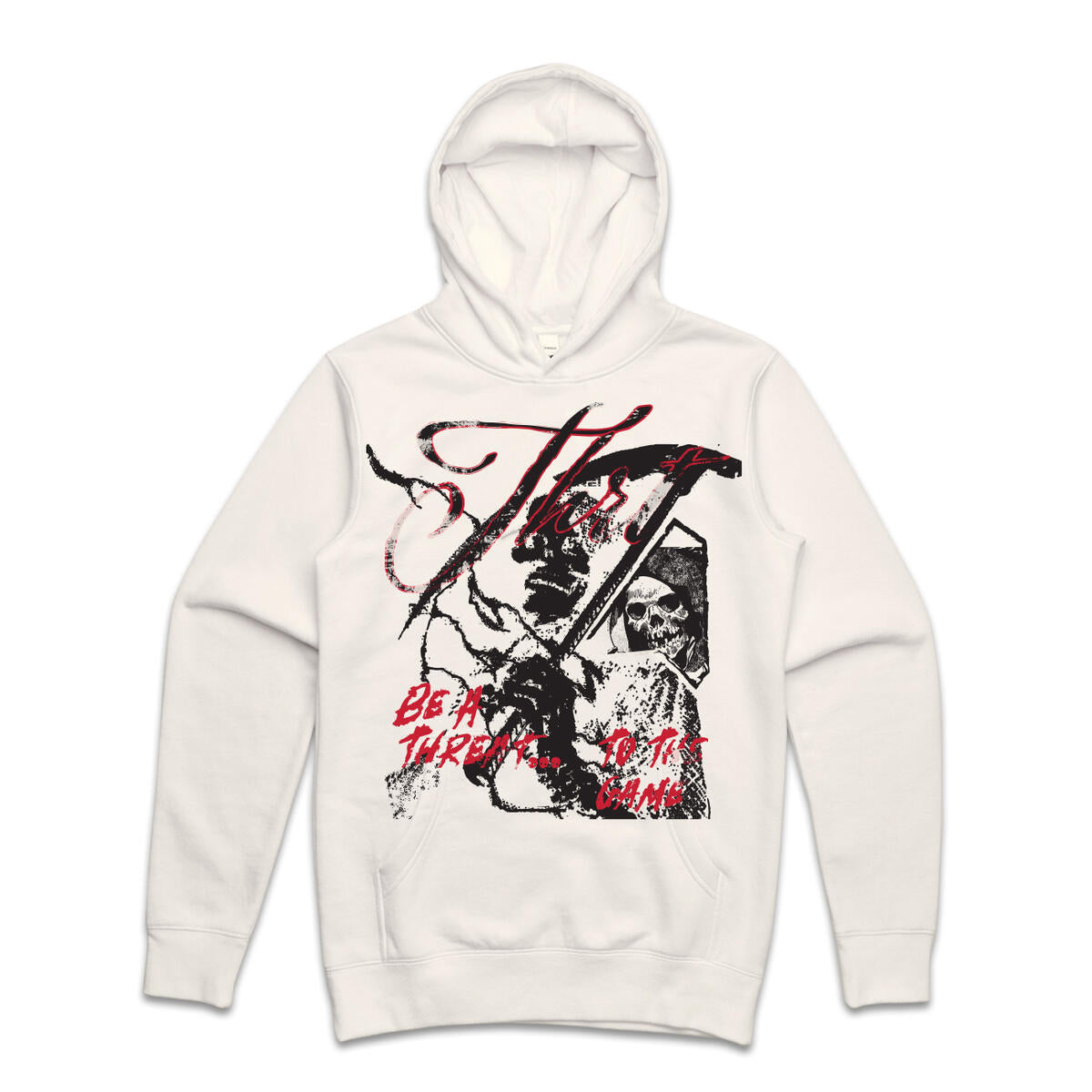 Threat To The Game Super Heavy Weight Hoodie - Natural